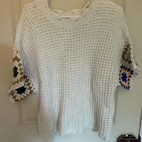 Universal Thread Ivory Crochet Sweater - Picture 1 of 5